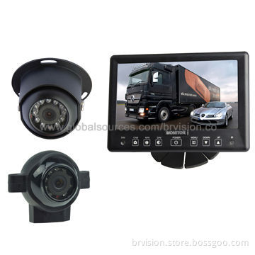 7.0-inch Rear View Systems with IP67 Waterproof Monitor and Dome Camera for Surveillance